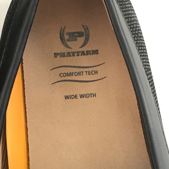 PHAT FARM Classic Driving Loafers Slip On Comfort Shoes Black Men’s Size 10 Wide - Picture 12 of 16